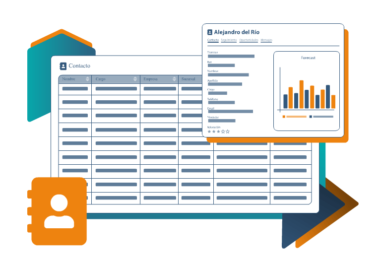 Mantenga actualizados y de rápido acceso los datos de sus clientes